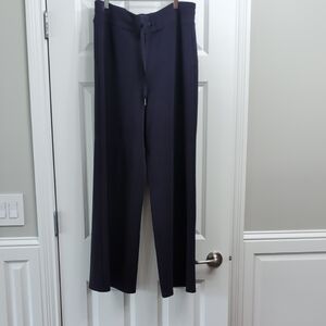 Womens Spanx Air Essentials Wide Leg Navy Pants